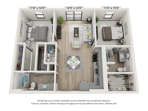 Floor plan The Jackson - B2