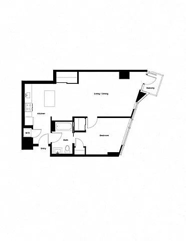 Floor plan 1V w/ Balcony Renovation 2