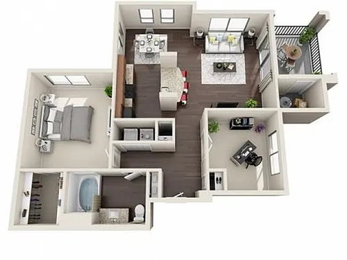Floor plan A4 (Den) Gold