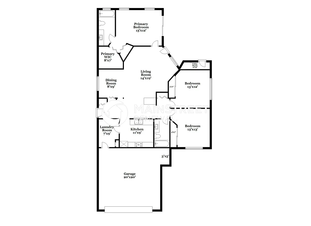 Floor Plan - 2441 S Marshall Ave