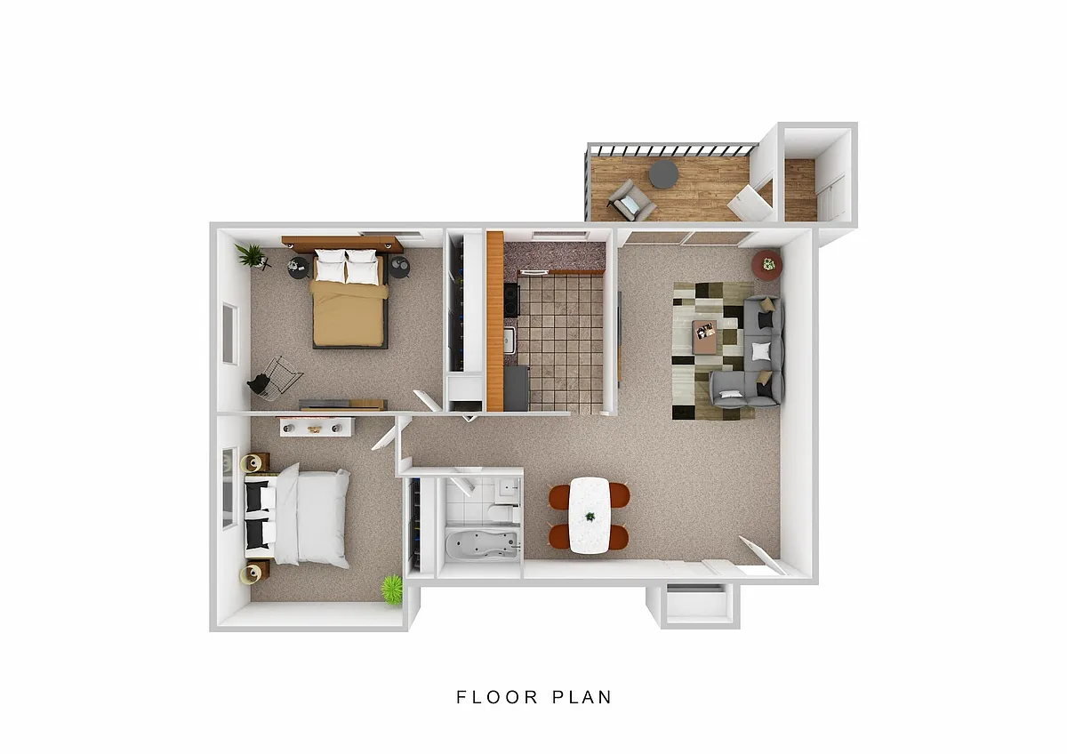 Floor plan 2 Bedroom