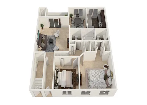 Floor plan Two Bedroom