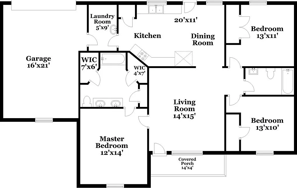 3 bed, 2.0 bath, 1185 sqft, $2,180 — Photo 2