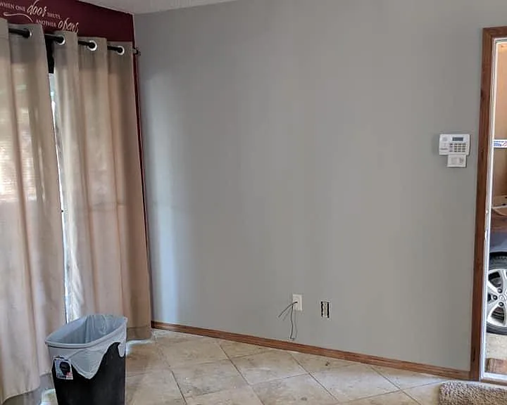 Kitchen - To back door & garage door from stove