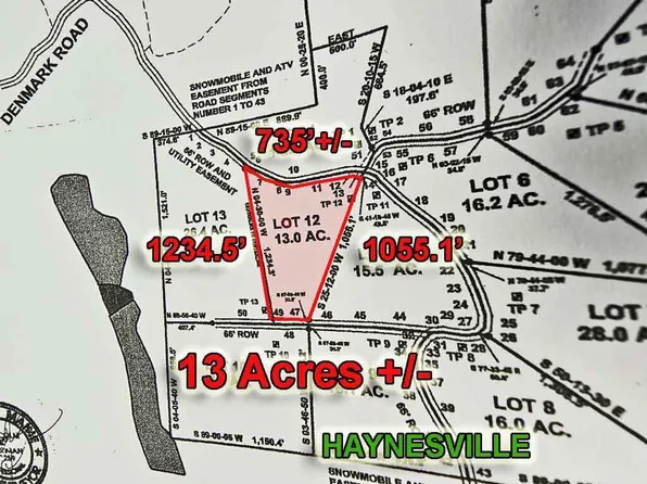 Lot 12 Denmark Road, Haynesville, ME 04497