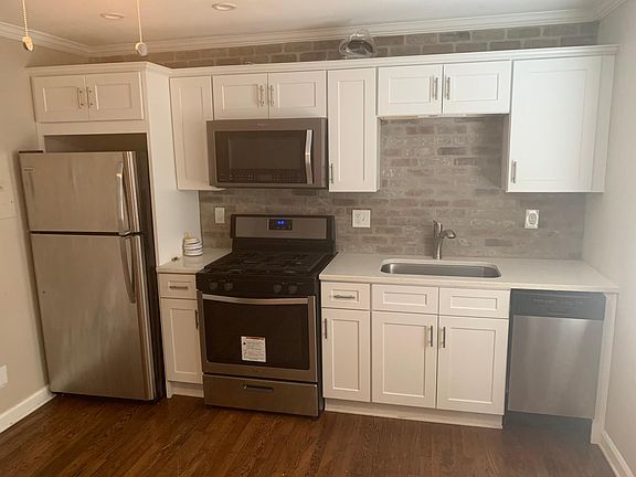 Kitchen with new stainless appliances