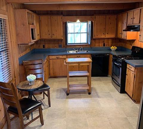 The kitchen! So much counter space and storage