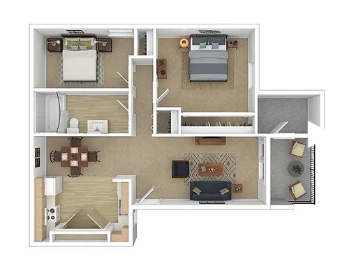 Floor plan 2 Bedroom