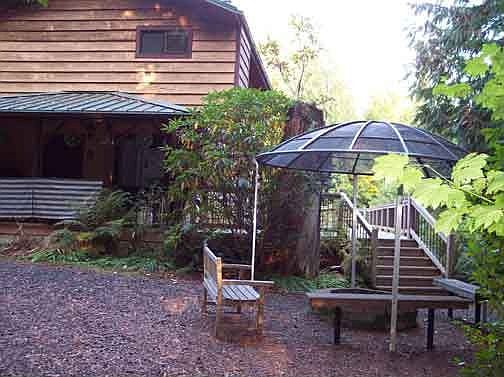 View of house from Fire pit