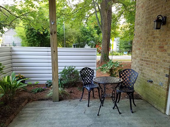 Sweet patio for morning coffee