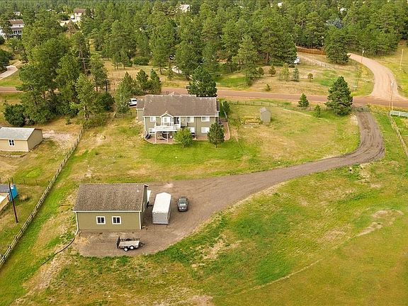 Aerial View from the West - Plat is Fenced with Additional Off Street Parking in Front and at Workshop