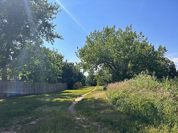 Walking path along canal