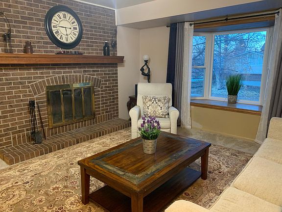 Upstairs living room wood fire