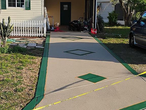 Finished driveway