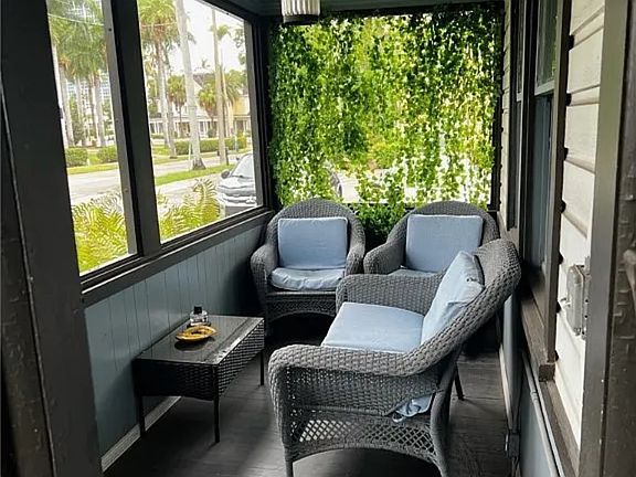 Front porch overlooking Hough St