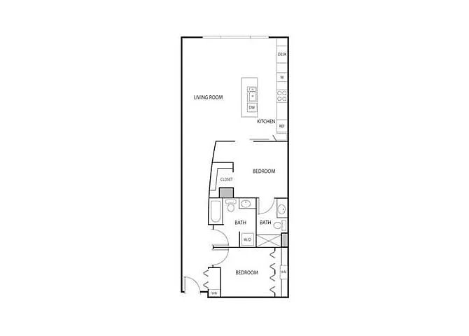 Floor plan Mondrian