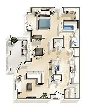 Floor plan 1E-R