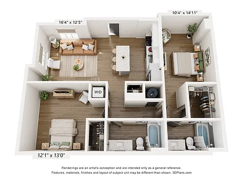 Floor plan 2BR TYPE B