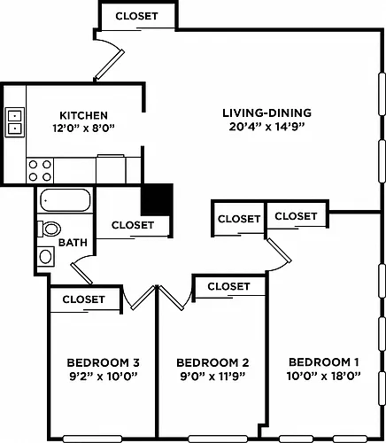 Floor plan Q