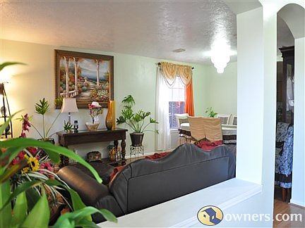 Side view of formal living and formal dining rooms