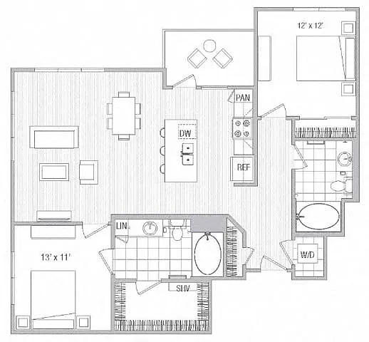 Floor plan 2X2 E6-E