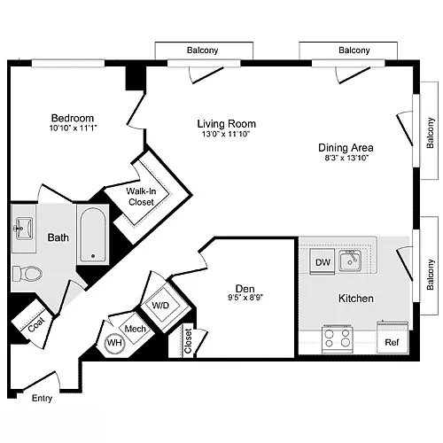 Floor plan B-4 Den
