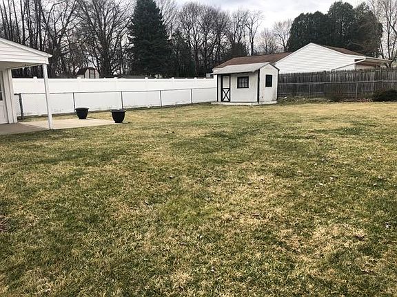 Completely fenced yard