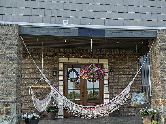Parts of porch always in shade