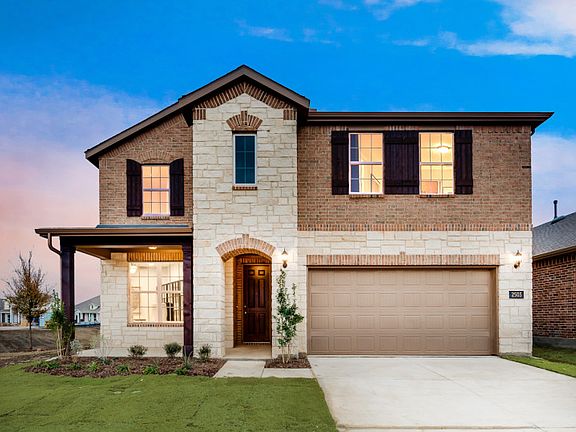 The Sweetwater, a two-story home with 2-car garage and front porch