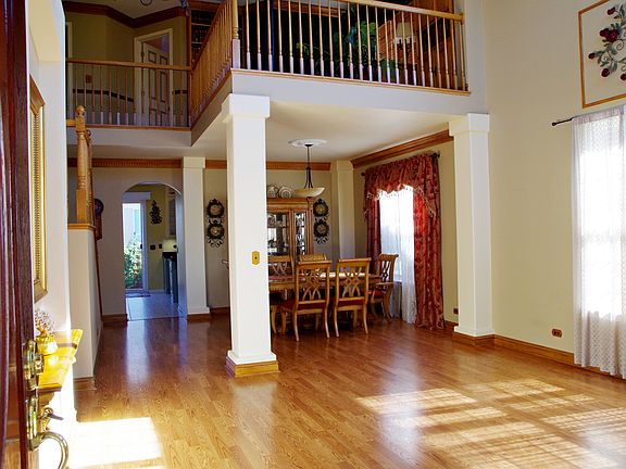 Living room and dining room