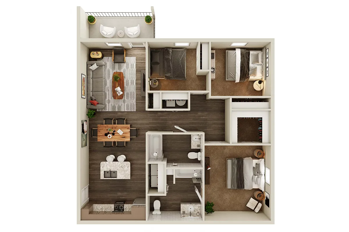 Floor plan Three Bedroom