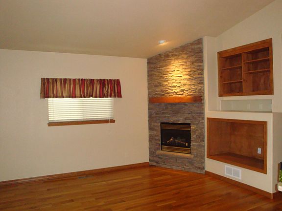 Large open floorpan with gorgeous hardwood floors throughout