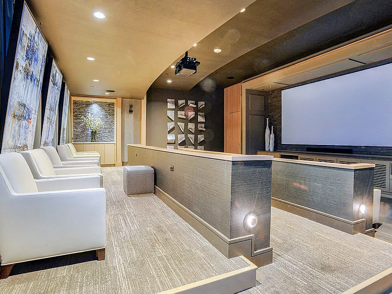 The Media Room takes your viewing experience to the next level with surround sound and stadium seating