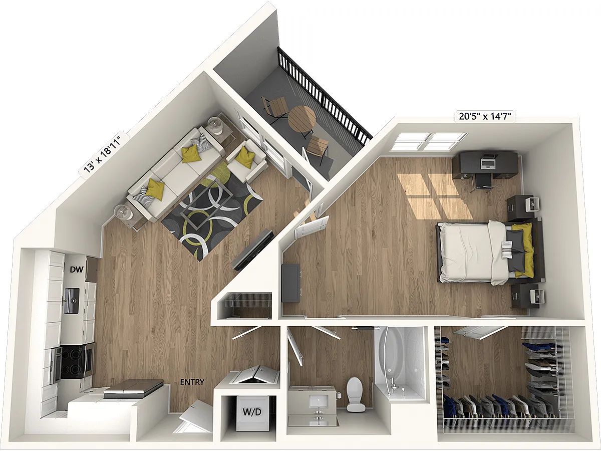 Floor plan A3-FinishI-759sf