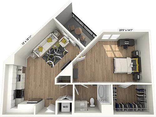Floor plan A3-FinishI-759sf
