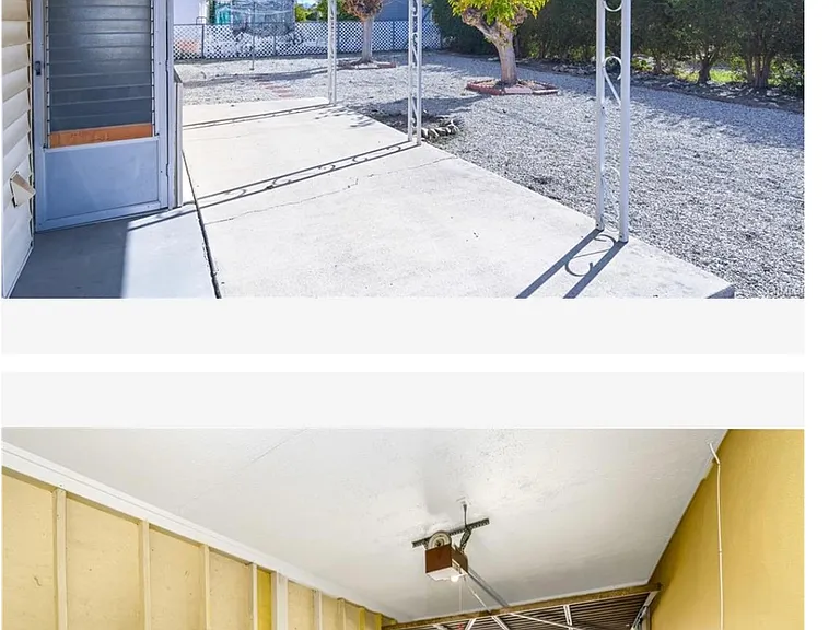 Attached Garage and Backyard Plus added Private Wash Area And Storage Area