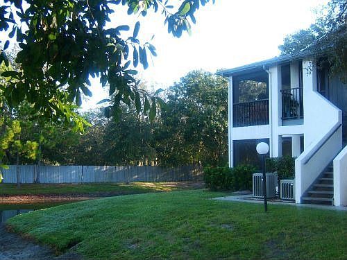 Outside. Pond on Side & Back