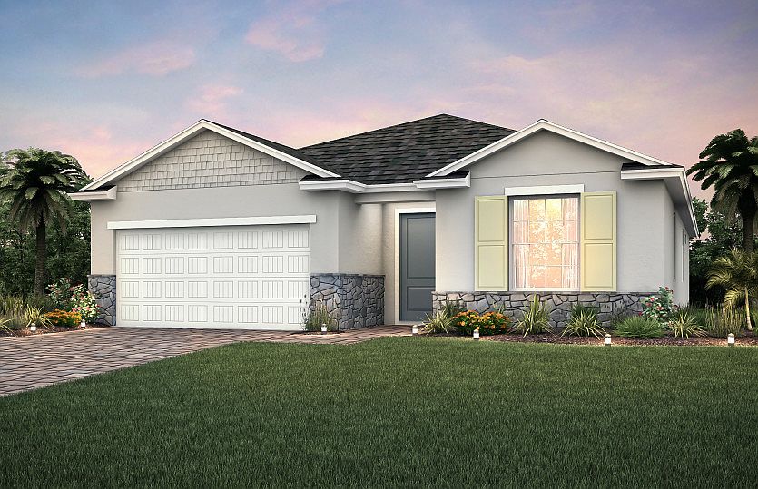 Exterior FM2C with decorative stone detail