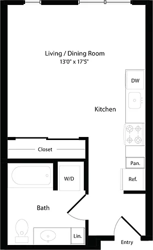 Floor plan S2 East - Floors 2-4