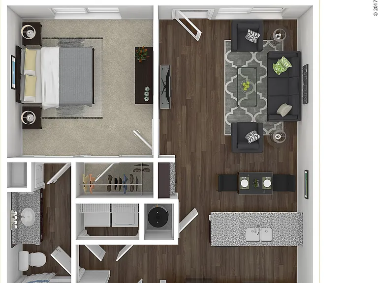 A1 3D Floor Plan A1 3D Floor Plan