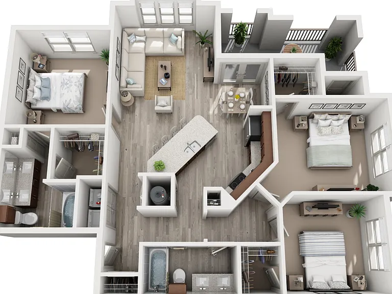 C1 floor plan Enclave Falcon Pointe