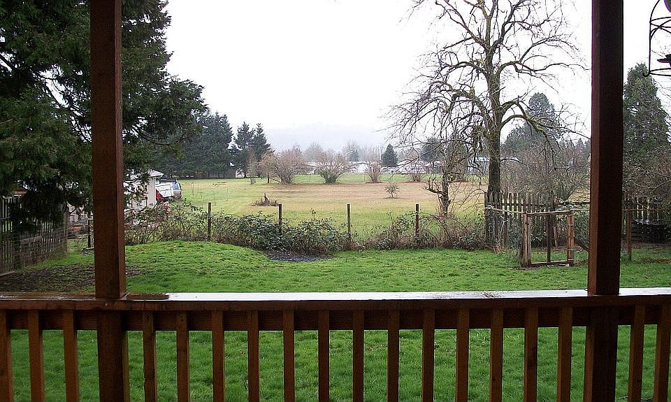 Deck looking out back