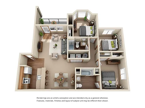 Floor plan Three Bedroom