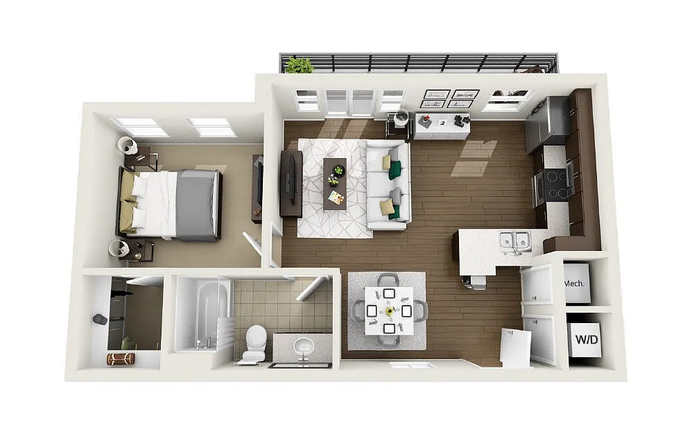 Floor plan 1A7 - Phase 1 Classic