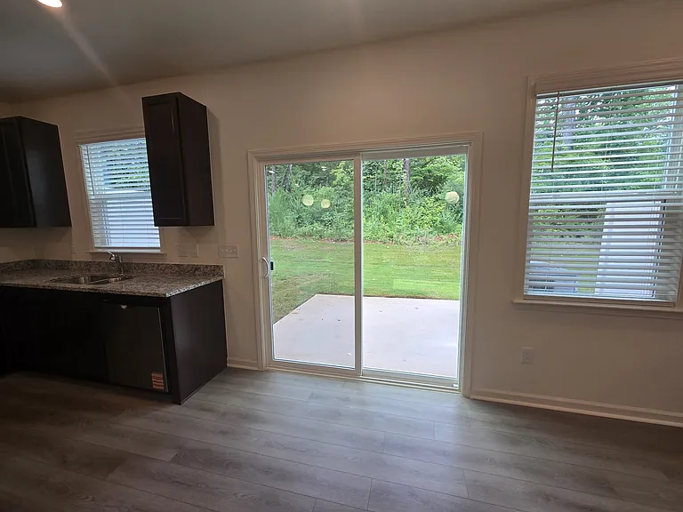 Sliding door to the back porch