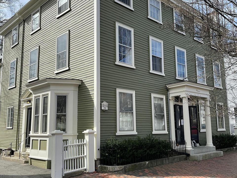 Freshly painted front of house.