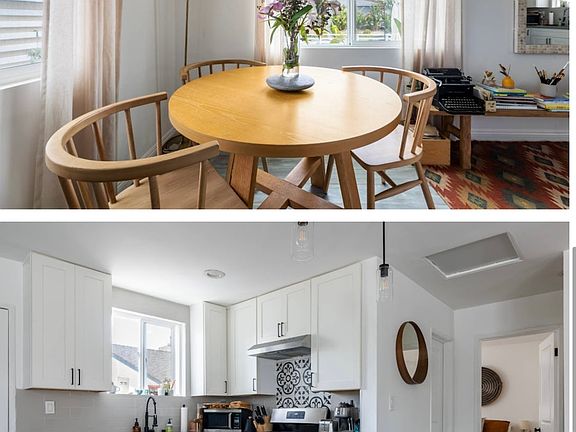 Kitchen and dining area