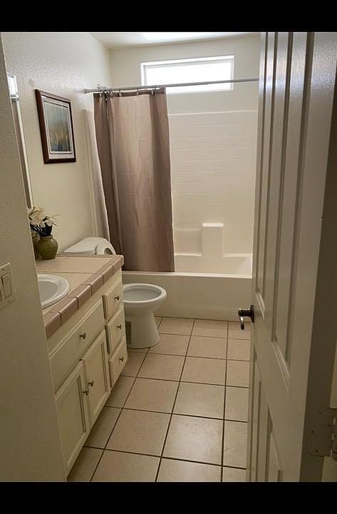 Bath in first home.