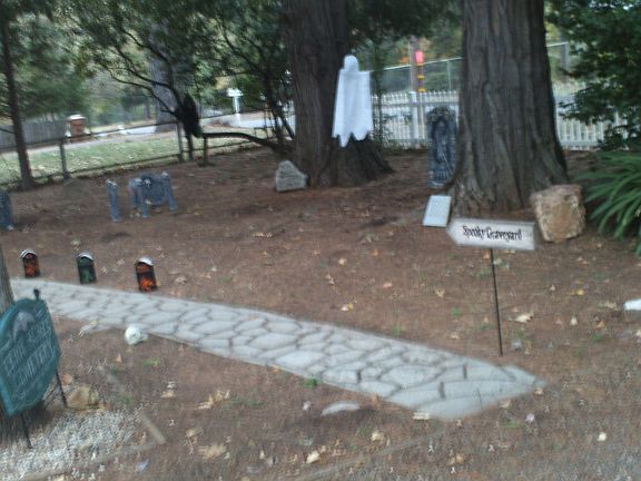 Front walkway @ Halloween