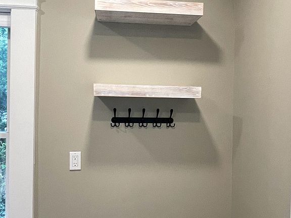 coat hooks - shelves